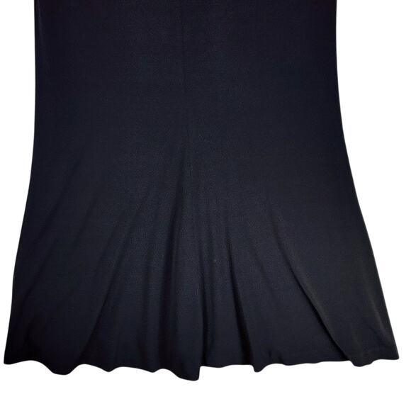 Calvin Klein Gown sz 4 Women Maxi Dress Black Off Shoulder Fit‎ & Flare Trumpet - Picture 8 of 11